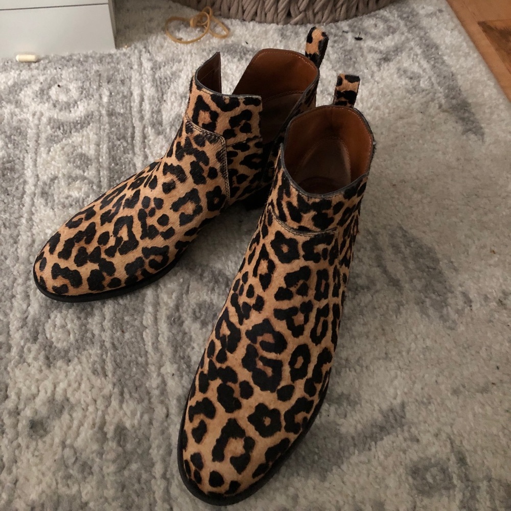 Franco Sarto Leopard Boots BNWT